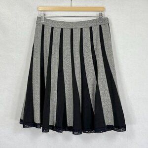 Pura Vida A-Line Skirt 100% Wool Lace Dance Dark Academia Whimsy Goth 8
